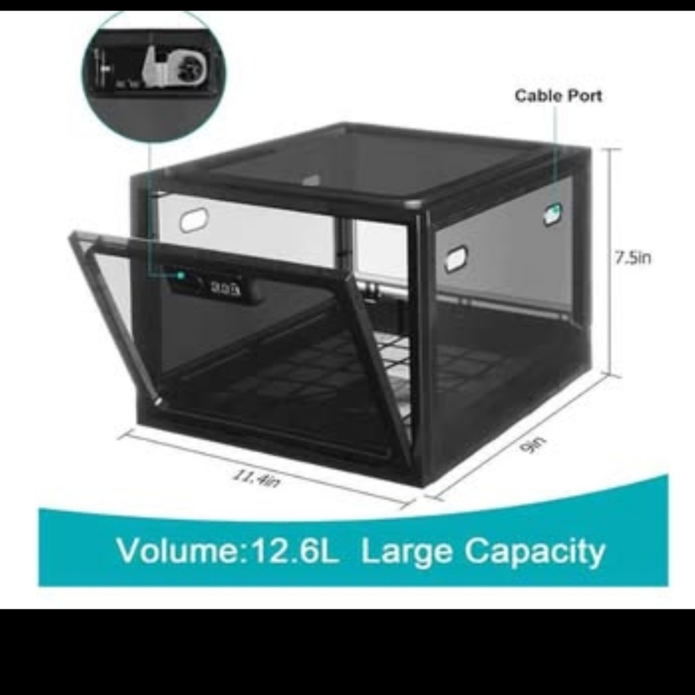 Locking Storage Box Plastic